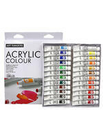 Без бренда «Коробка 24 шт.: Акриловые краски «Две картинки» 24 шт. по 12 мл, проф. пигмент» в Магнитогорске