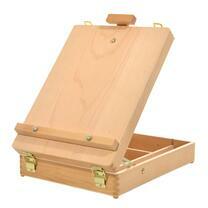 Без бренда «Коробка 6 шт.: Мольберт Две картинки этюдный ящик, настольный, хлопушка 55 см» в Магнитогорске