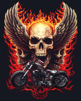 Без бренда «Коробка 20 шт: Пылающий череп с крыльями» в Магнитогорске