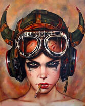 Без бренда «Девушка в шлеме с сигаретой» в Магнитогорске