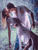 Поцелуй под проливным дождем