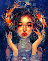 Без бренда «Девушка и карпы кои» в Магнитогорске в интернет-магазине  Без бренда «Девушка и карпы кои» в Магнитогорске