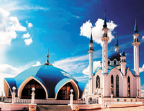 Вид на Кул-Шариф под голубым небом