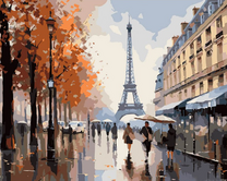 Дождливый осенний день в Париже