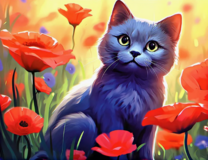 Без бренда «Серый котик и маки» в Магнитогорске