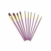 Без бренда «Кисти для рисования набор (10 шт) сиреневые» в Магнитогорске