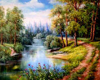 Без бренда «Лодка на берегу небольшой реки» в Магнитогорске в интернет-магазине Без бренда «Лодка на берегу небольшой реки» в Магнитогорске